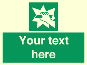 Custom Break Glass Sign